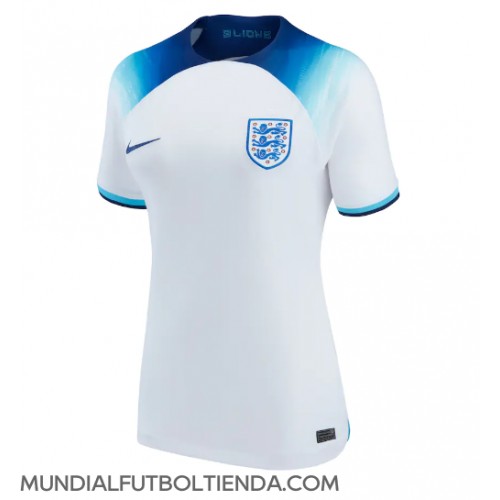 Camiseta Inglaterra Primera Equipación Replica Mundial 2022 para mujer mangas cortas